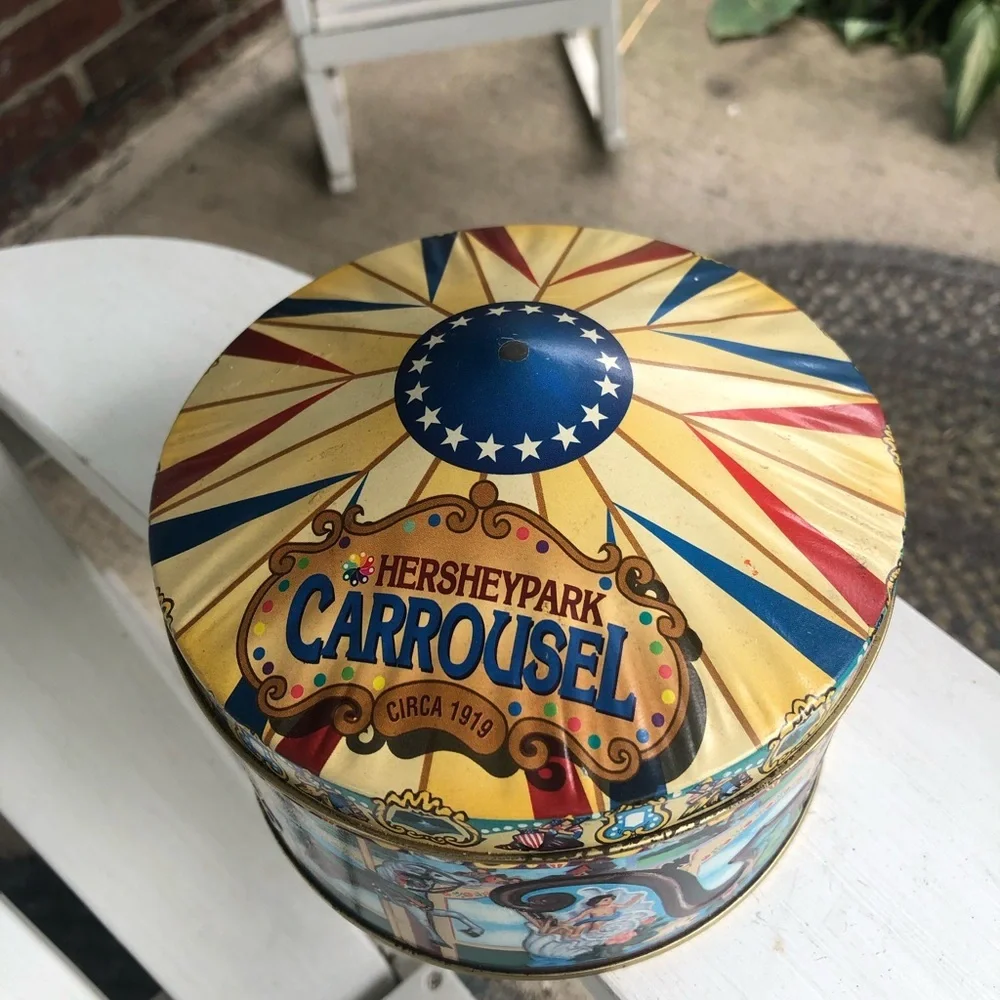 Vintage Hershey Park Carrousel Tin